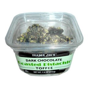 Tade Joe's Dak Chocolate Roasted Pistachio Toffee 7.5 oz. Tade Joe's 다크 초콜릿 구운 피스타치오 토피 7.5oz, 1개, 212g