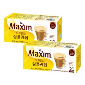 동서식품 맥심 모카골드 심플라떼 10.5g, 20개입, 2개