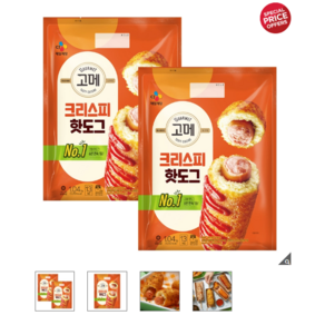 CJ제일제당 고메 크리스피 핫도그, 1.04kg, 2개