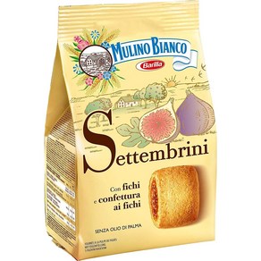 Mulino Bianco 'Settembini' Figs Biscuits 250g 물리노 비앙코 '세템브리니' 무화과 비스킷 250g, 1개