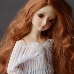 돌모아 구체관절인형의상 43cm MSD 레이스 스트라이프 시스루 블라우스 MSD - Andea Blouse (White)[A6], 화이트, 1개