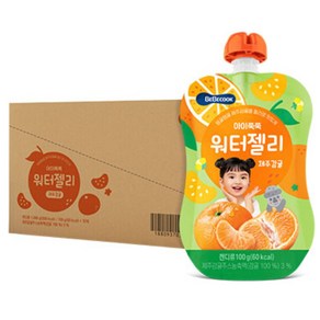 베베쿡 아이쭉쭉 워터젤리 제주감귤, 100g, 20개