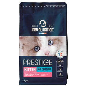 공식수입원 PN 프레스티지 캣 키튼 아기고양이 주식 프랑스 건식 사료 치킨 오리, 흰살생선, 1개, 8kg
