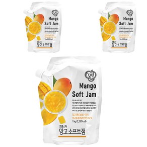 딜라잇가든 망고 소프트 잼, 1kg, 3개