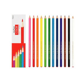 문화 애니메이션용색연필, 1dozen(=12자루), 밝은파랑