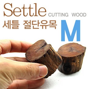 세틀 절단유목 M (1개)[높이 3cm] 활착유목 어항장식 절단나무, 1개
