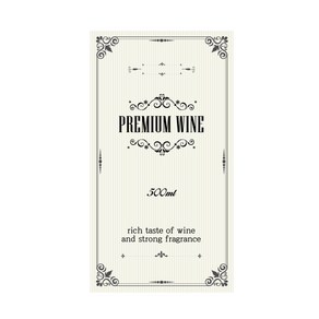 뉴마켓 와인스티커 B 500ml, Z049-와인스티커 B 500ml 10매-1개, 1개
