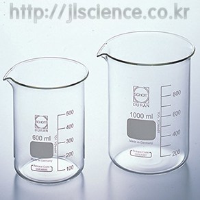 [JLS] Duanbeake 독일강화유리비이커 비커, 1개, 600ml
