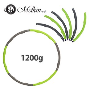 멜킨스포츠 버넷 스탠다드 훌라후프 1200g 뱃살 다이어트 지압 가정용 실내 홈트레이닝, 스탠다드_1200g_그린그레이