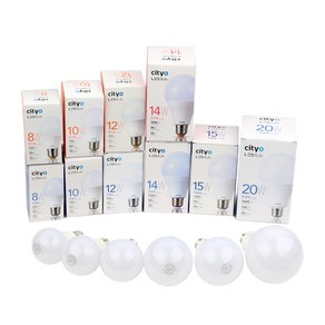 씨티오 cityo LED 벌브 8W 10W 12W 15W 20W, 주광색, 1개