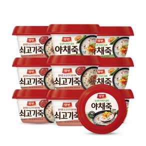 동원 양반쇠고기죽285g*5개+양반야채죽285g*5개, 1세트, 285g