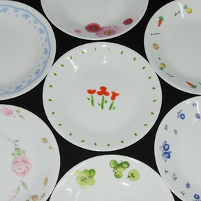 CORELLE 코렐 원접시시리즈 원형접시 소접시 중접시 대접시 코렐접시 식기, 그린베리, 1개