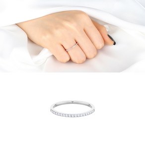 스타스 써지컬스틸 슬림하프큐빅 반지