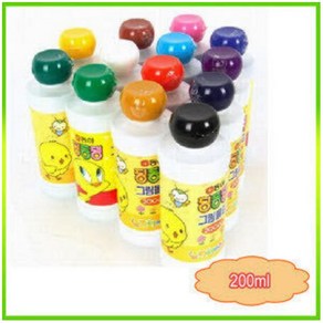 동아 딩동댕그림물감(200cc)-낱개/물감/스케치북/대용량물감, 보라