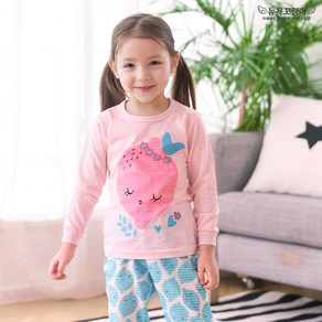 뉴욕꼬맹이 레몬트리 9부 자가드 실내복
