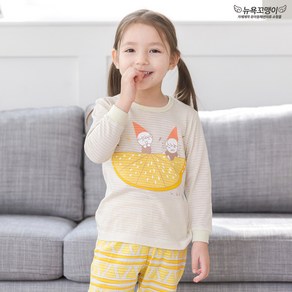 뉴욕꼬맹이 상큼오렌지 9부 자가드 실내복