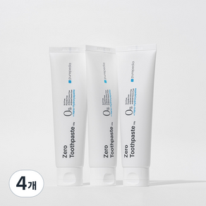 순수백과 제로치약 계면활성제 없는 무불소 임산부 어린이, 4개, 120g