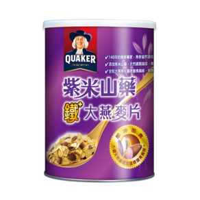 QUAKER Purple Rice Yam Oatmeal, 700 g, 1 can
