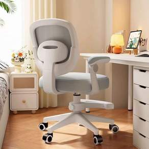 하루꿈 학생 의자 중등학생 높이조절 공부 회전 인체공학 매쉬 의자, 그레이