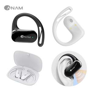 ANAM 스타2 블루투스이어폰 귀걸이형 무선 이어폰 오픈형 골전도, 블랙