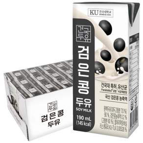 건국 검은콩 두유 190ml, 72개