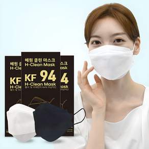 혜원클린 국산 KF94 대형 마스크 100매, 25개입, 4개, 화이트
