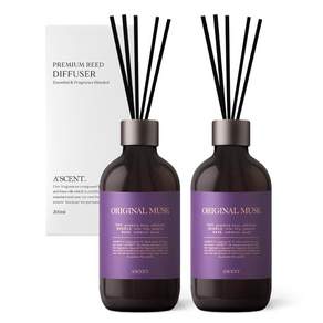 1+1 에이센트 네이처 디퓨저 실내방향제 200ml 2개 세트, 오리지널머스크