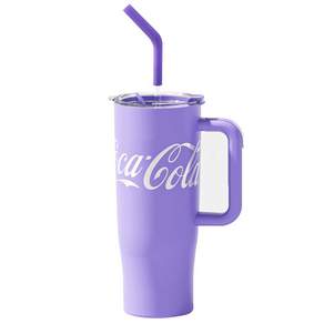 Nonoo 코카콜라 라지 빨대 텀블러, 1개, 퍼플, 1200ml