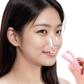 오똑 한코 콧대높이기 콧볼축소 코업핀 코틸리지 코교정기, 1개, 화이트핑크