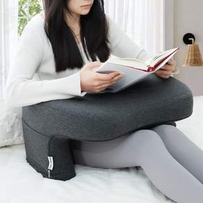 텍스스테드 스터디 독서 쿠션 서포티브 리딩 팔받침, 다크그레이