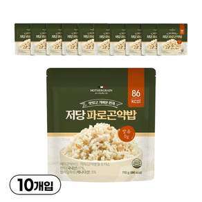 마더그레인 저당 파로곤약밥, 10개, 110g