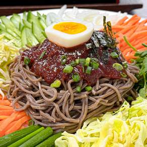 농가살리기 20년 전통 생면 군산 메밀 소바 7인분 (비빔7), 7개, 150g
