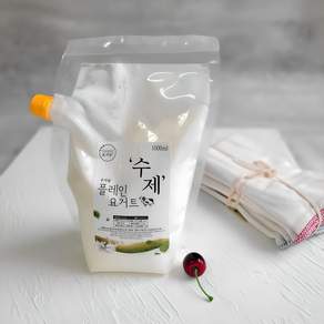 요거몰 수제 무가당 플레인 요거트, 1개, 1L
