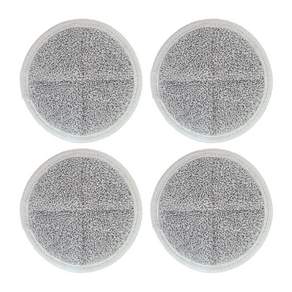[호환] 물걸레 청소기 극세사 걸레 패드 리필 14cm 4장 1SET, 4개입