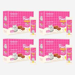 프리미요 크런치 고양이간식 12p, 참치+연어, 240g, 4개