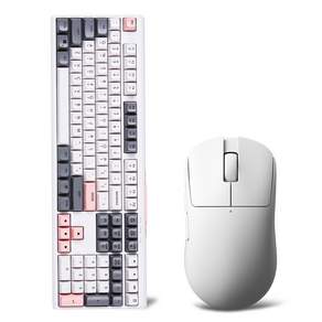 몬스타 가츠 X108 SE 멤브레인 유선 저소음 키보드마우스 세트, 인체공학, 피치요거트, X108SE