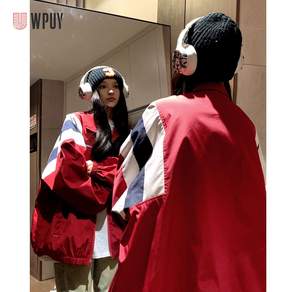 남성 여성 바람막이 점퍼 오버핏 배색 등산 아웃도어 자켓 커풀룩 후드 루즈핏 아웃도어후드집업 바람막이 자켓