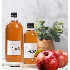 바른뜰 애사비 국내산 자연발효 수제식초 사과식초, 1개, 1L
