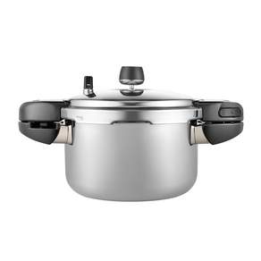 풍년 마레 통5중 바이브 가정용 스테인리스 인덕션 IH 6인용 압력솥, 3500ml, 1개, 실버