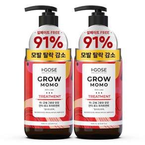 이고세 그로우 모모 안티로스 두피 탈모 트리트먼트, 2개, 1L