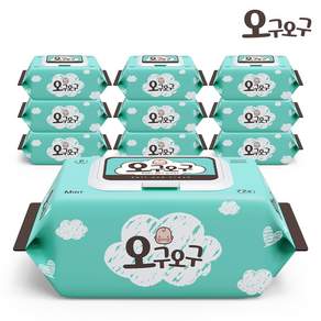 오구오구 아기물티슈 민트 70gsm 캡형 72매 x 10팩, default, 10개
