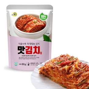 일미 맛김치 80g _무배 꼬마김치 편의점김치 캠핑 여행 찌개 볶음밥, 30개