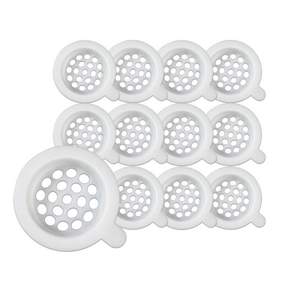 매직캡 욕실 욕조 배수구 머리카락 거름망 12p, 화이트
