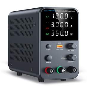 WANPTEK 직류 전원 공급 장치 120V 3A 인코더 조절 기능이 있는 실험실용 조절식 전원 공급 장치 고정밀 4자리 LED 디스플레이