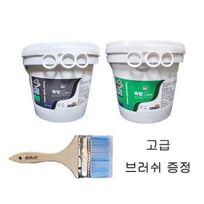 프리미엄 수성 탄성방수제 옥방e 옥상 외벽 방수/보수제 4kg, 회색, 1개