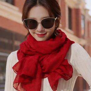 숄 스카프 여성 실크