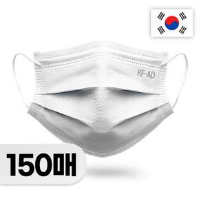 스마티 국내산 비말차단 마스크 KFAD 대형, 화이트, 3개, 50개입