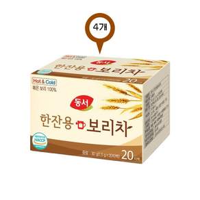 동서 한잔용 보리차, 1.5g, 20개입, 4박스