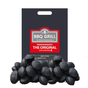 BBQ그릴숯 바베큐 캠핑 연기없는 코코넛숯 야자숯 챠콜 캠핑용 숯불 재가 거의 없는 오래가는 숯, 1개, 1kg