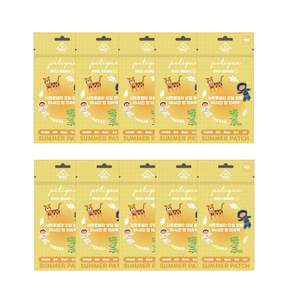 유아 아기 썸머패치 퇴치스티커 노랑10팩, 10g, 10개